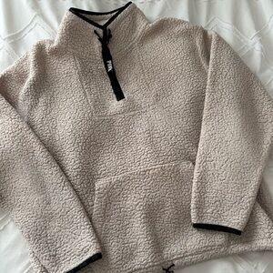 victoria’s secret PINK sherpa quarter zip pullover